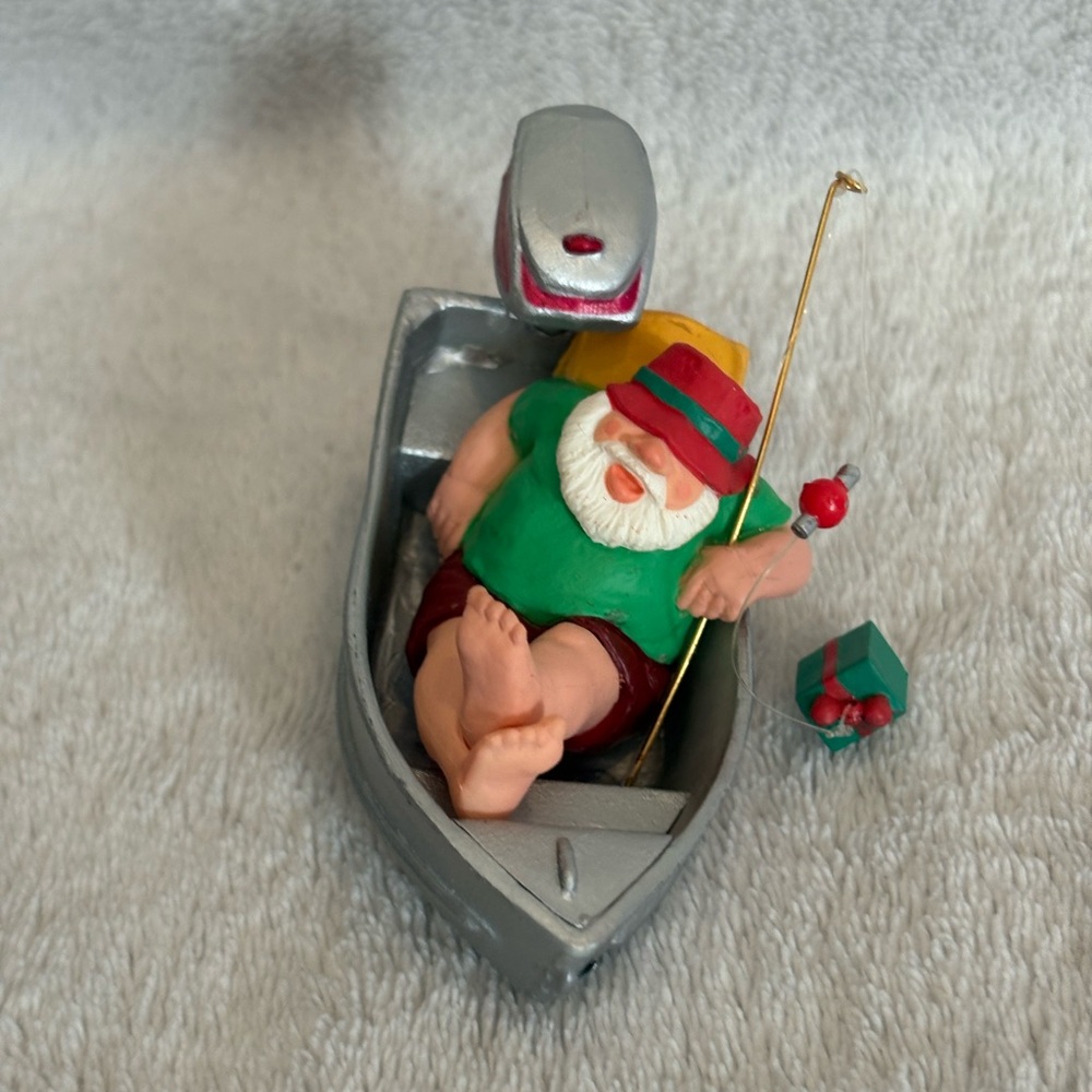 1992 GONE WISHIN' Hallmark Keepsake Christmas Clip On Ornament In Box - Picture 5 of 16